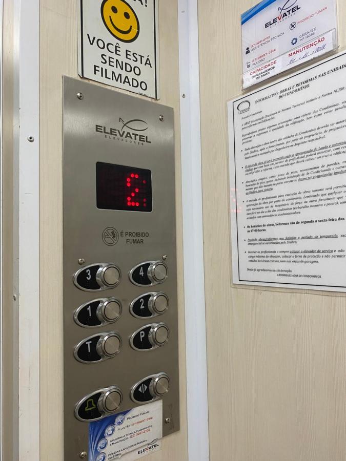 Suite Mar 210 - Economica E Compacta - Praia Do Morro - Predio Frente Mar Com Elevador, Atravessou A Avenida, Ja Esta Na Praia - Garagem - Internet Guarapari Dış mekan fotoğraf